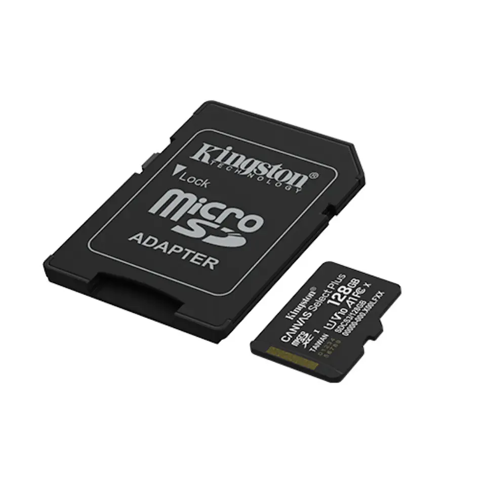Tarjeta microSD Kingston Canvas Select Plus 128GB 150MB/s 3