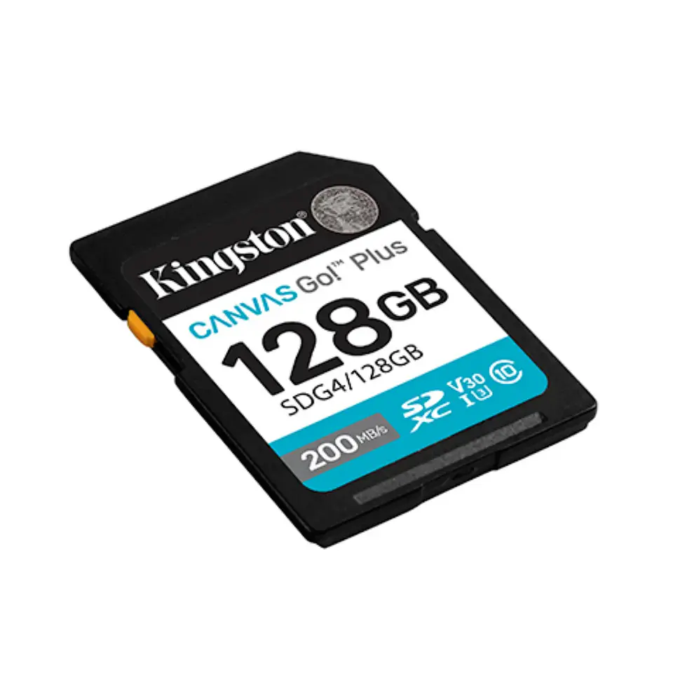Tarjeta de Memoria Kingston Canvas Go Plus 128GB 200MB/s SDXC 3