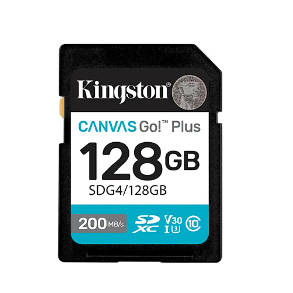 Tarjeta de Memoria Kingston Canvas Go Plus 128GB 200MB/s SDXC 1