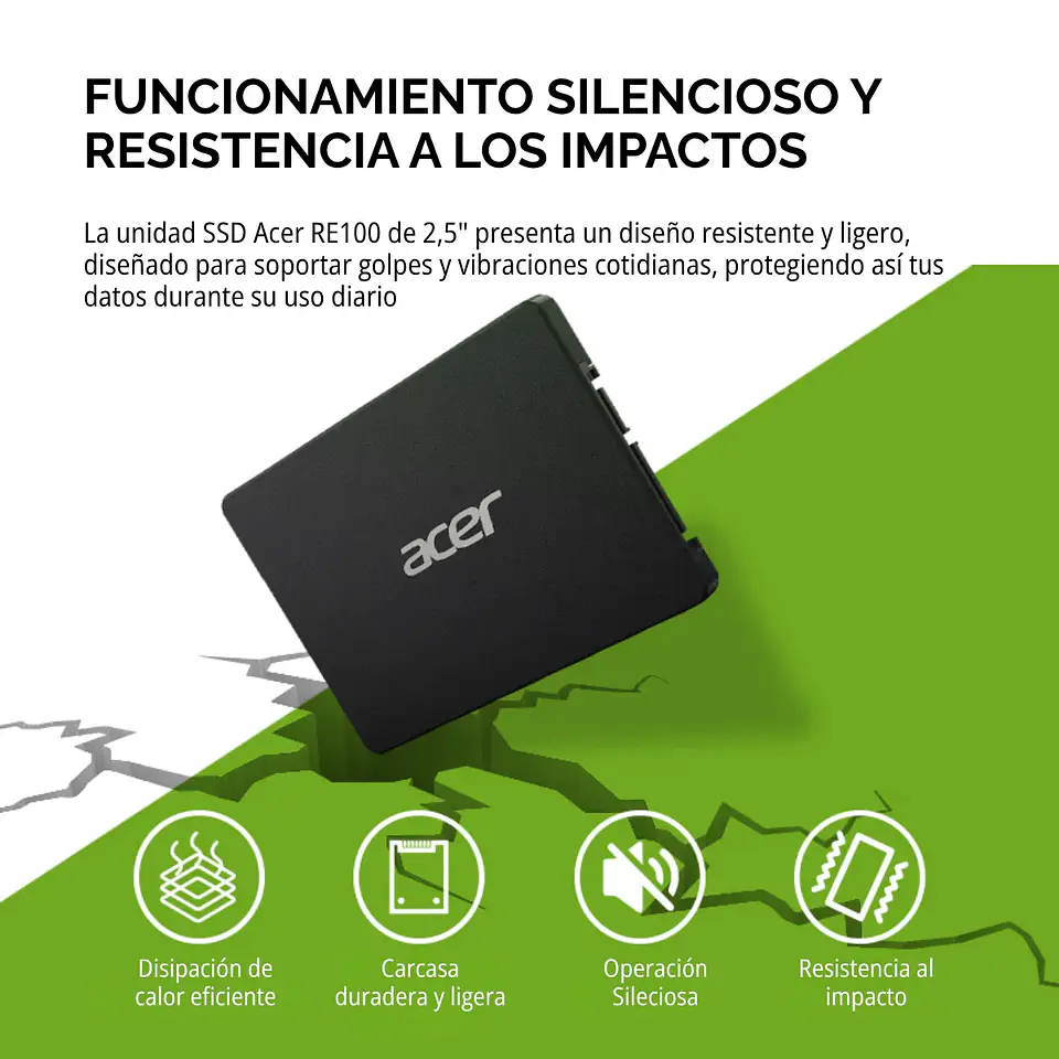 Unidad SSD Acer RE100 256GB 2,5