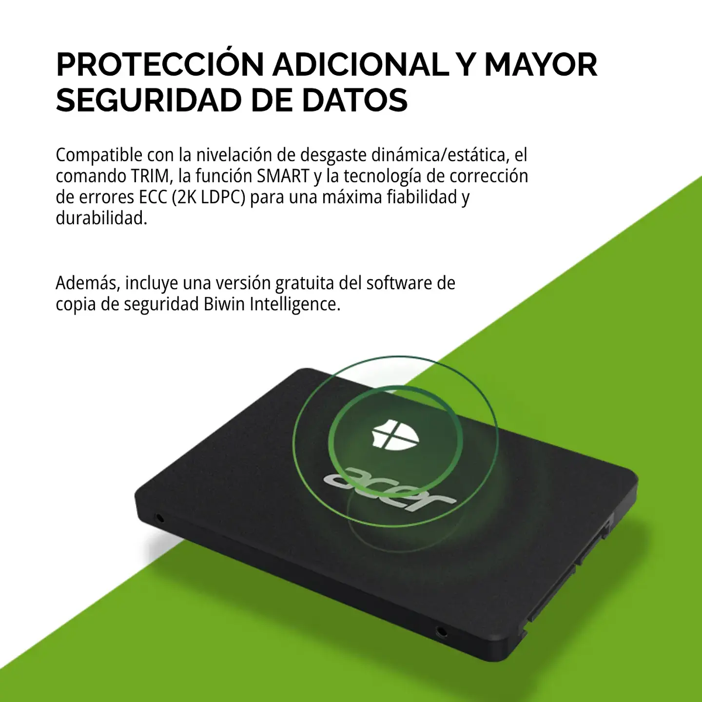 Unidad SSD Acer RE100 256GB 2,5