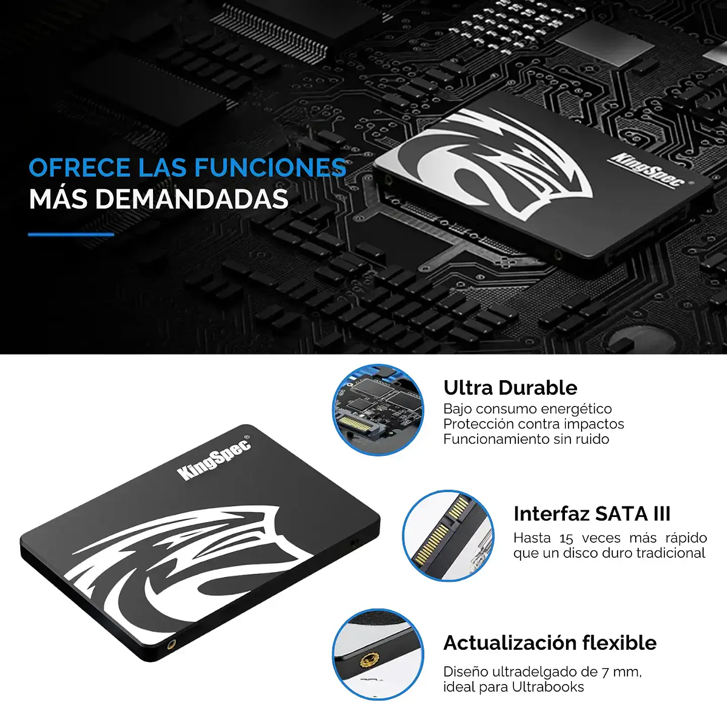 Unidad SSD KingSpec P3 2TB 2.5