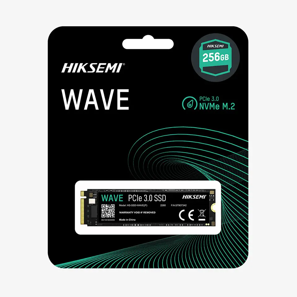 Unidad SSD Hiksemi Wave(P) 256GB M.2 NVMe PciE-3 2280MB/s 2