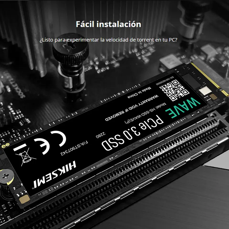 Unidad SSD Hiksemi Wave(P) 256GB M.2 NVMe PciE-3 2280MB/s 3