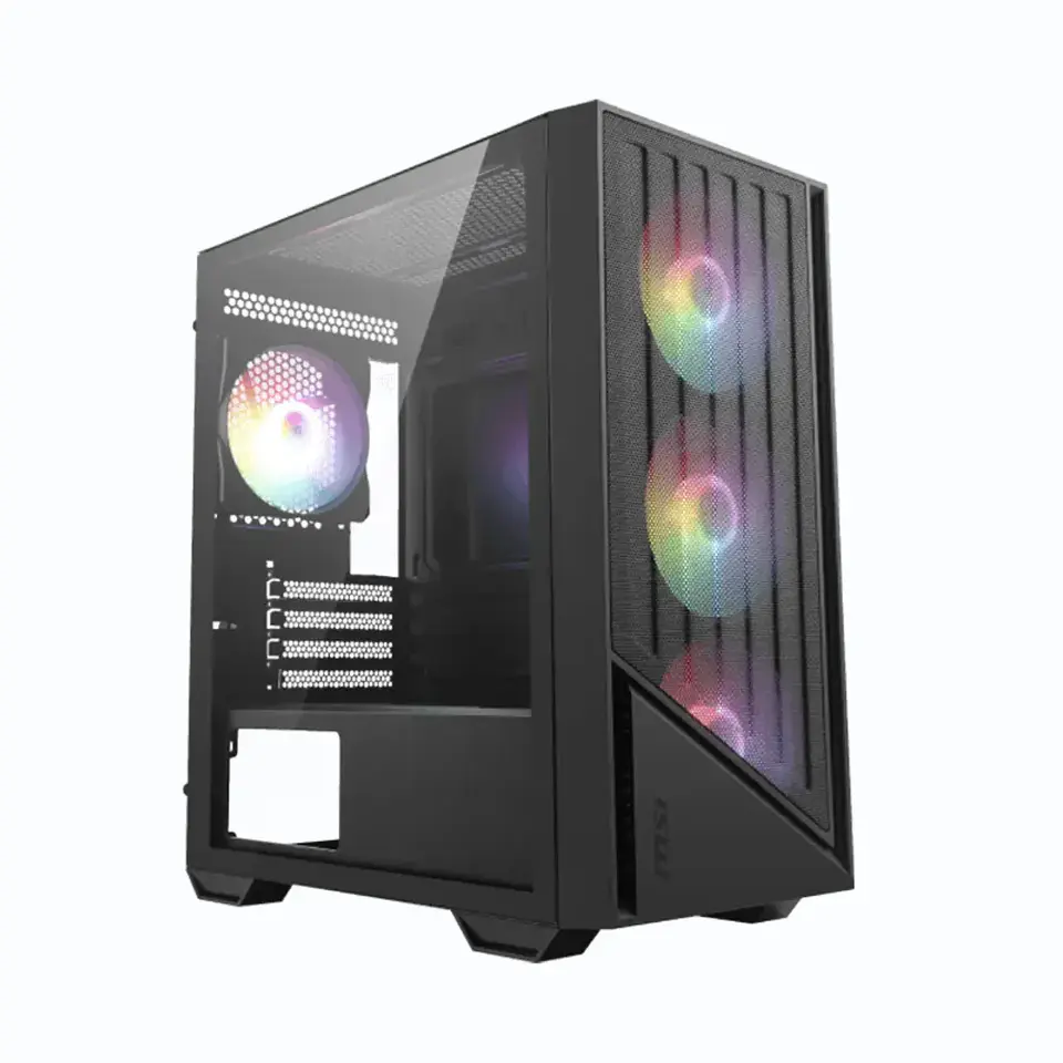 Gabinete Gamer MSI PRO FORGE M051A Vidrio Templado m-ATX ARGB 1