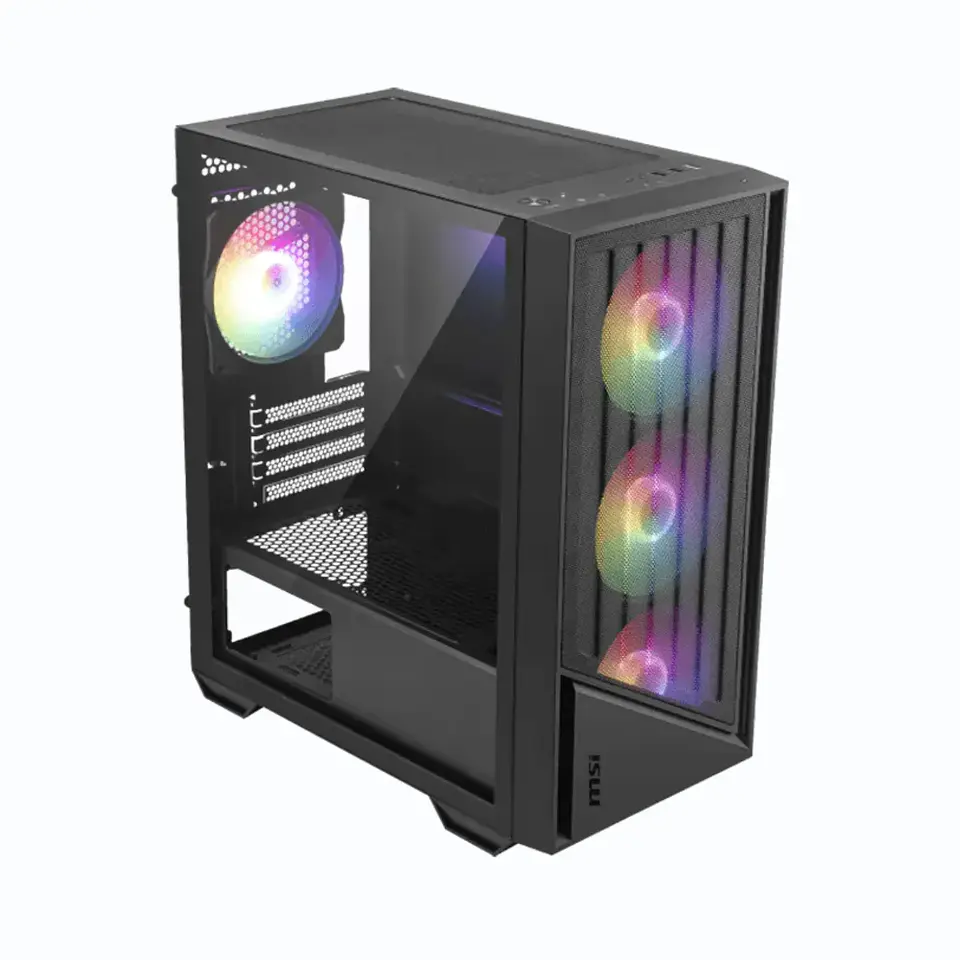 Gabinete Gamer MSI PRO FORGE M051A Vidrio Templado m-ATX ARGB 4