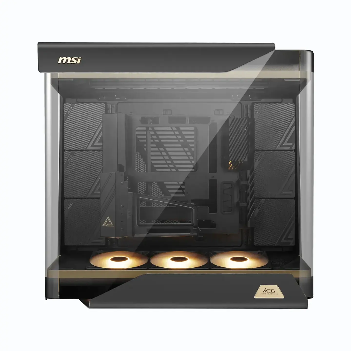 Gabinete Gamer MSI MEG MAESTRO 900R Diseño Premium E-ATX 3Fan 2