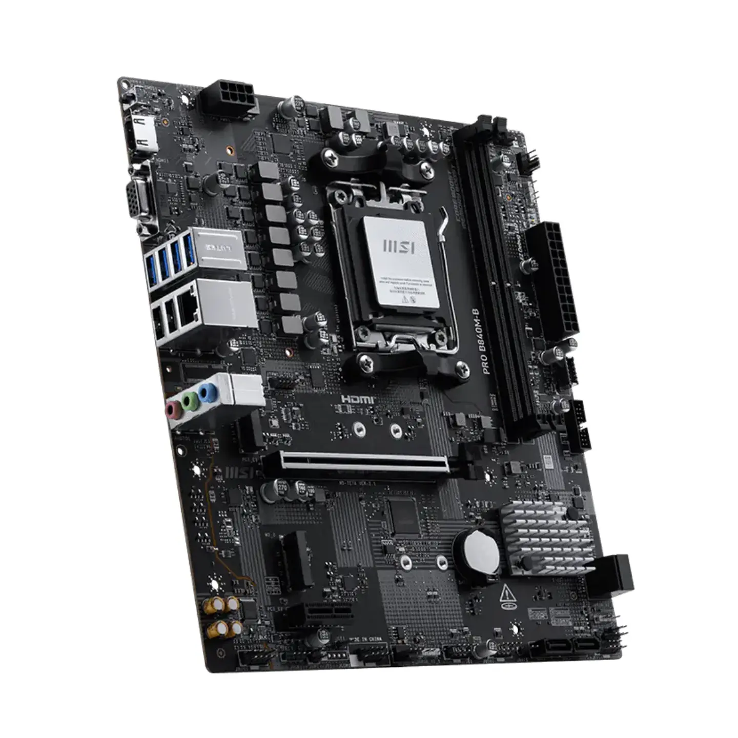 Placa Madre MSI PRO B840M-B AMD AM5, DDR5 mATX PCIe 4.0 Tipo-C 3