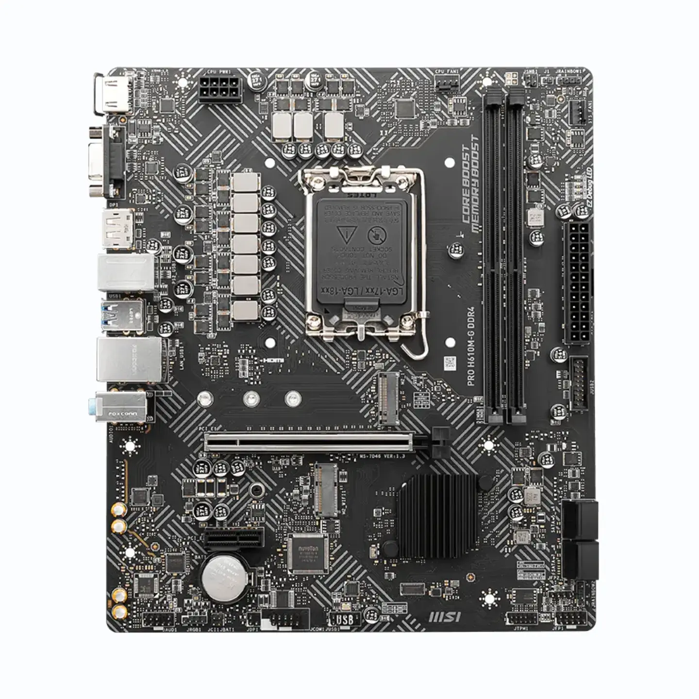 Placa Madre MSI PRO H610M-G, LGA 1700, DDR4, mATX 2