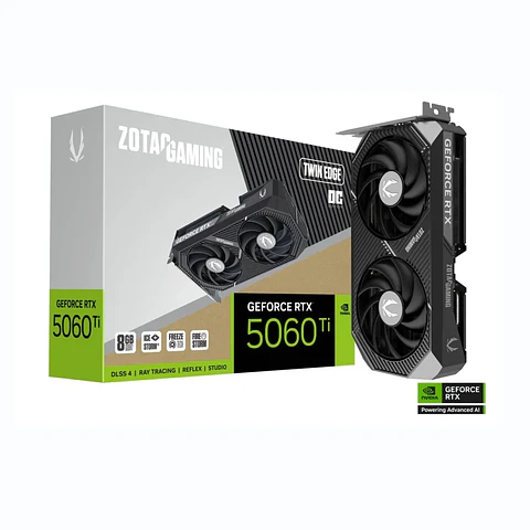 Tarjeta de Video ZOTAC GAMING RTX 5060 Ti 8GB Twin Edge OC GDDR7