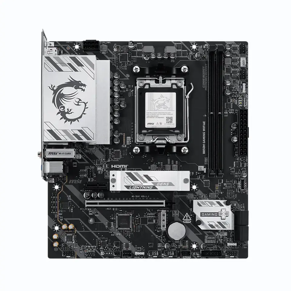 Placa Madre MSI B850M GAMING WIFI6E AM5 DDR5 mATX 2