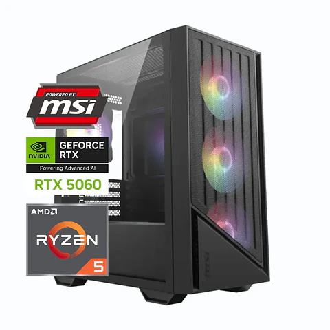 Pc Gamer MSI Shadow Nitro: Ryzen 5 5600, M.2, 16/32GB DDR4 Ram, RTX 5060