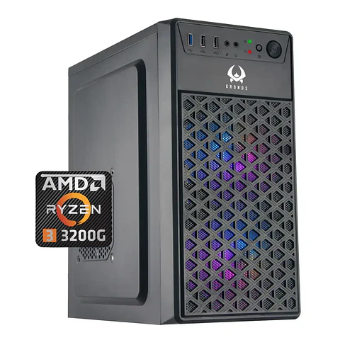 PC Gamer Spartan Pro: Ryzen 3 3200G Vega 8, SSD Sata, RAM 16GB, WiFi
