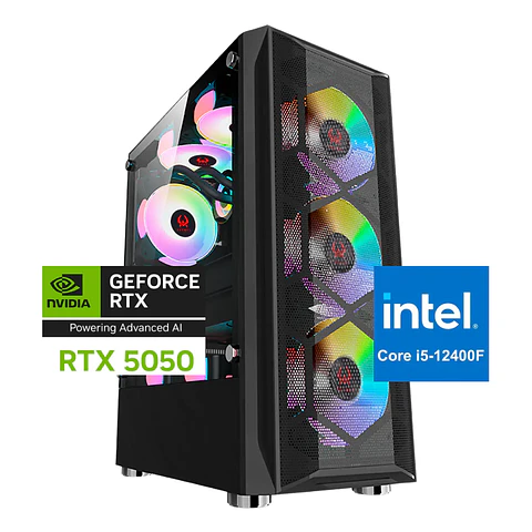 Pc Gamer Sonic: Intel I5 12400f, 16/32gb, M.2, RTX 5050 8GB