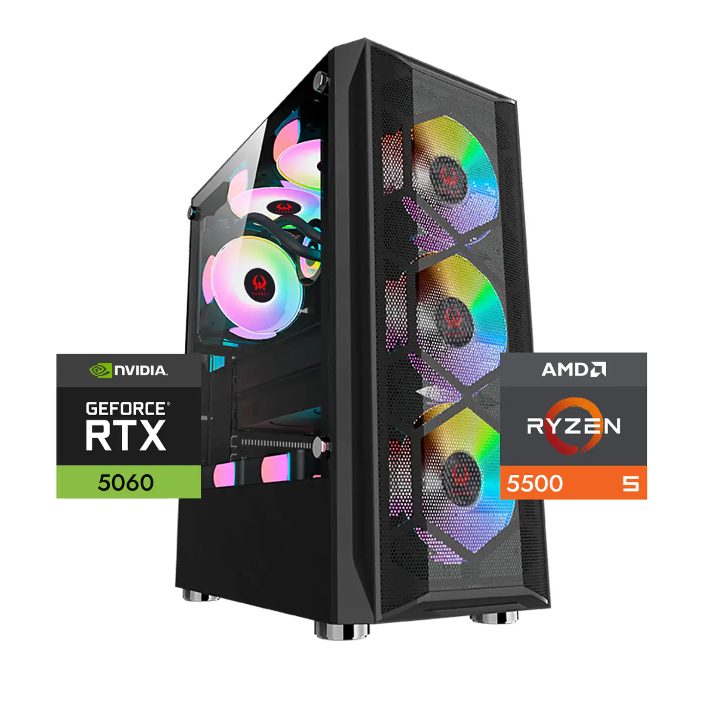 Pc Gamer Warrior Plus: Ryzen 5 5500, 32/16gb, M.2, RTX 5060 8gb 1