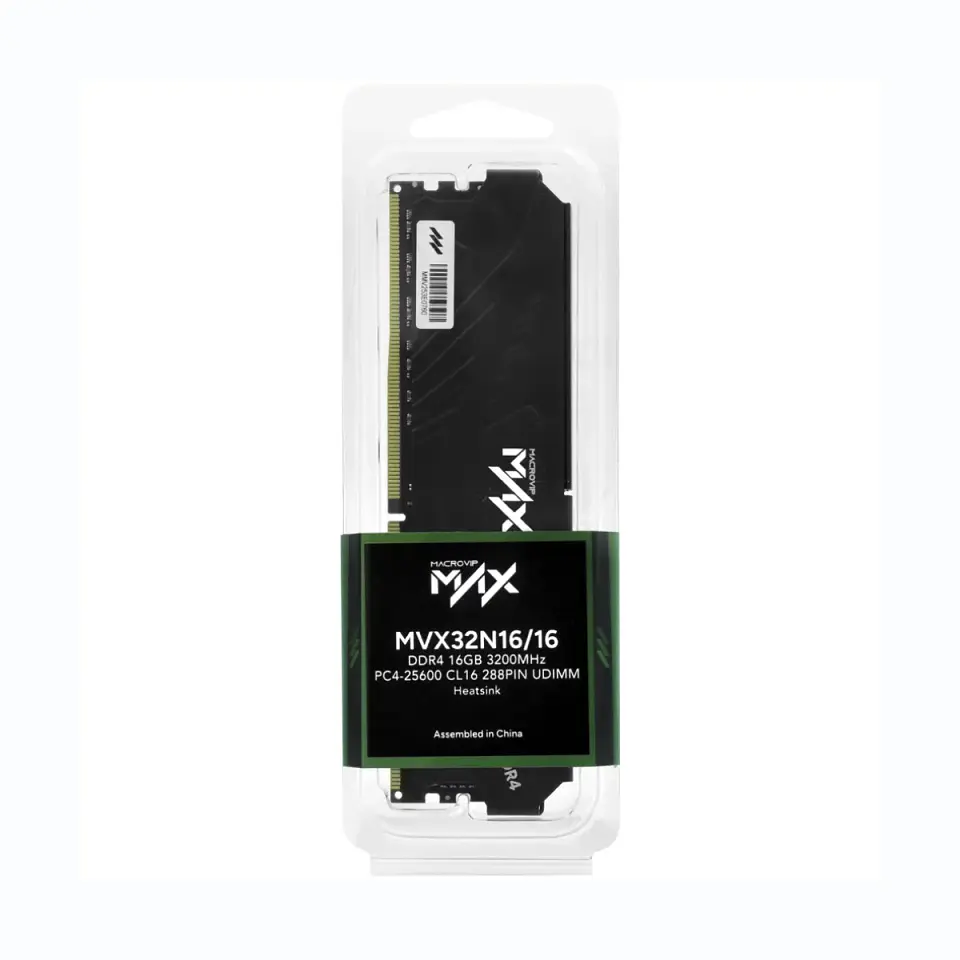 Memoria Ram Macrovip Max DDR4 16GB 3200MT/s DIMM Disipador CL16 2