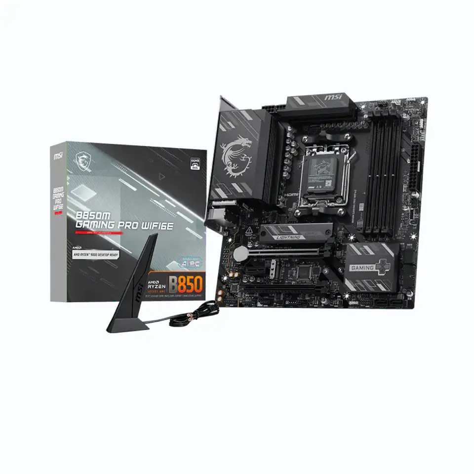 Placa Madre MSI B850M GAMING PRO WIFI6E AM5 DDR5 mATX 1