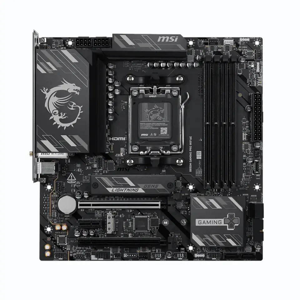 Placa Madre MSI B850M GAMING PRO WIFI6E AM5 DDR5 mATX 2