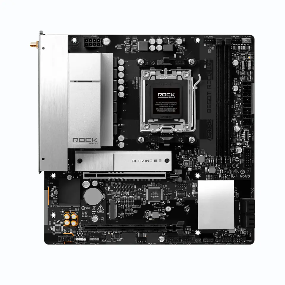 Placa Madre ASRock B850M Rock WiFi AM5 DDR5 mATX 2