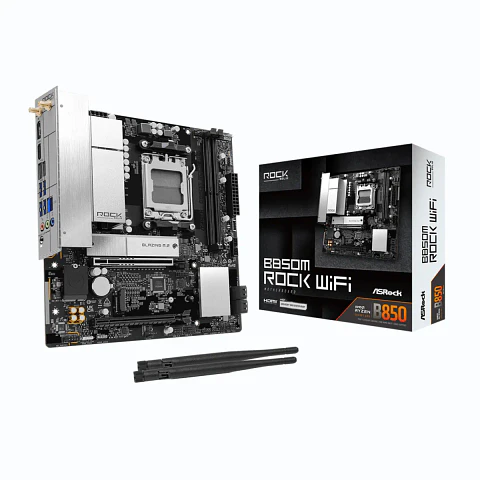 Placa Madre ASRock B850M Rock WiFi AM5 DDR5 mATX