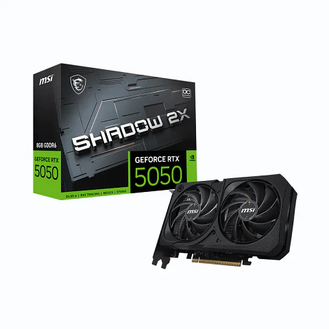 Tarjeta de Video MSI GeForce RTX 5050 8G SHADOW 2X OC GDDR6