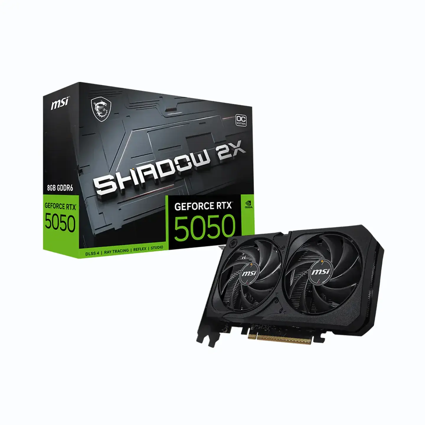 Tarjeta de Video MSI GeForce RTX 5050 8G SHADOW 2X OC GDDR6 1