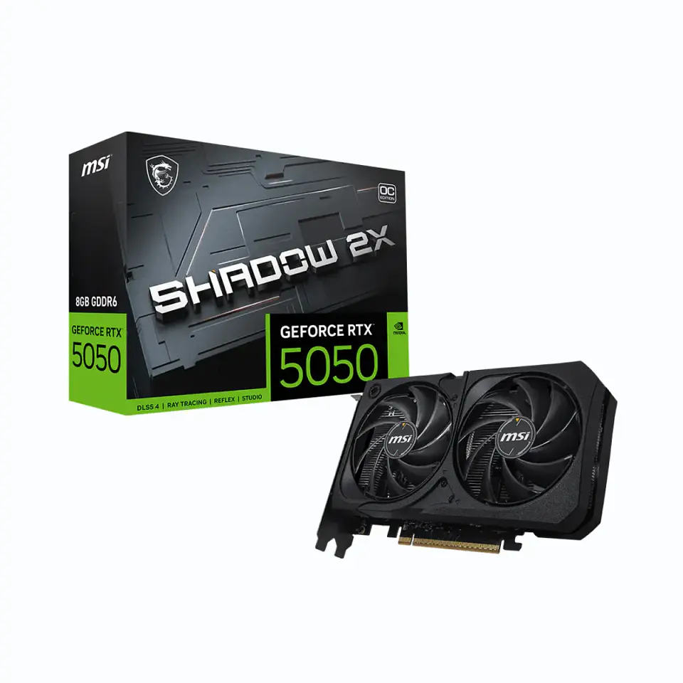 Tarjeta de Video MSI GeForce RTX 5050 8G SHADOW 2X OC GDDR6 1