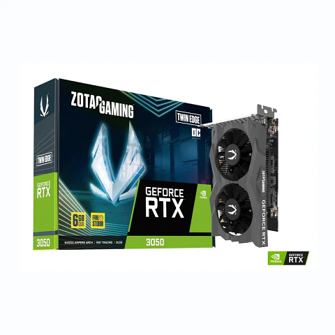Tarjeta de video ZOTAC GAMING RTX 3050 6GB GDDR6 Twin Edge OC GDDR6