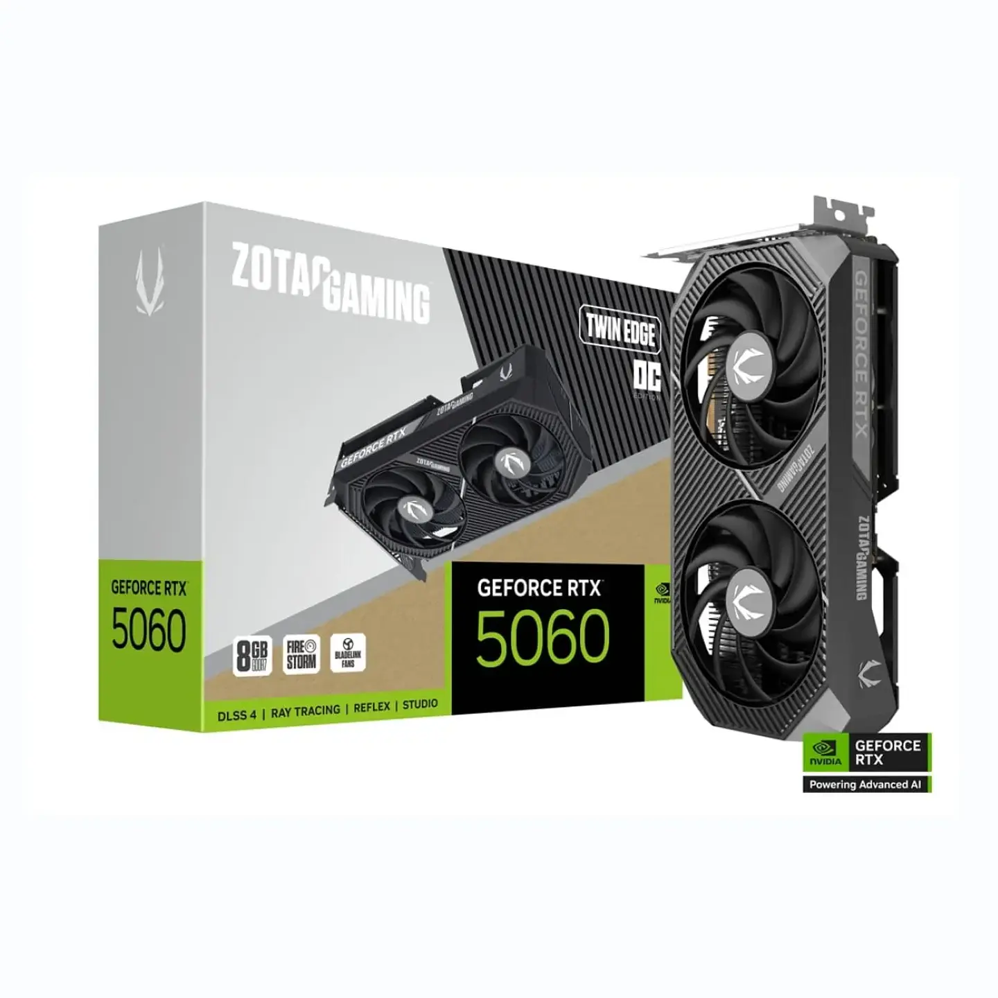 Tarjeta de video ZOTA GAMING RTX 5060 Twin Edge OC 8GB GDDR7 1