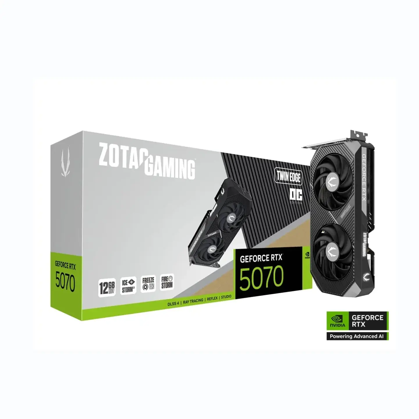 Tarjeta de Video ZOTAC GAMING GeForce RTX 5070 Twin Edge OC  12GB GDDR7 1