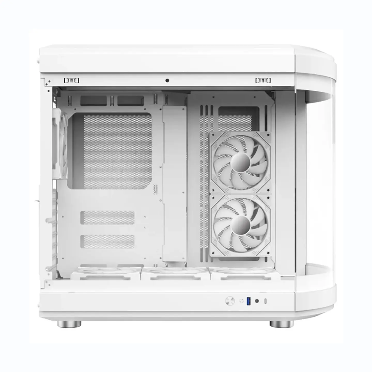 Gabinete Gamer WJCOOLMAN TIANMU PRO ATX Panorámico USB-C Blanco 3