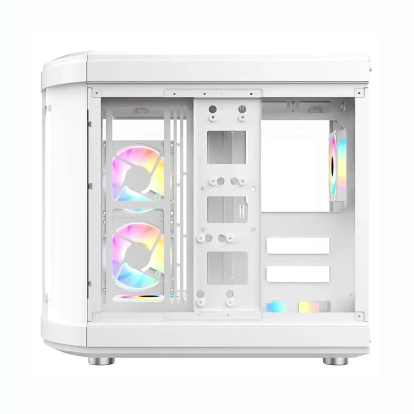 Gabinete Gamer WJCOOLMAN TIANMU PRO ATX Panorámico USB-C Blanco 4