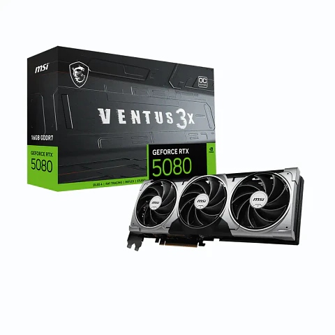 Tarjeta de Video MSI RTX 5080 16G VENTUS 3X OC 16GB GDDR7