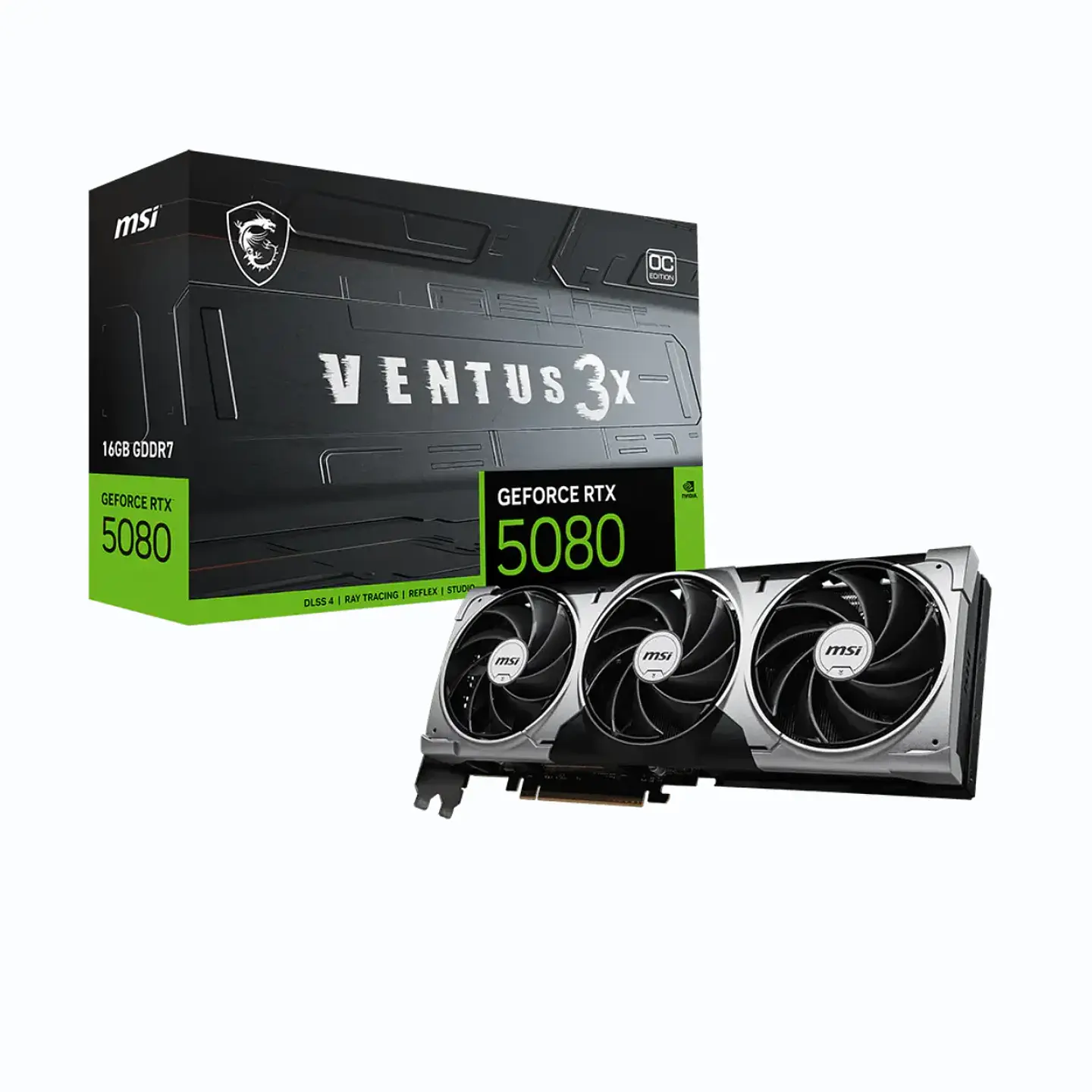 Tarjeta de Video MSI RTX 5080 16G VENTUS 3X OC 16GB GDDR7 1