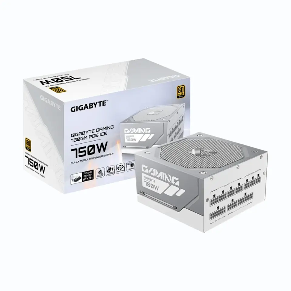 Fuente de Poder Gigabyte 750GM PG5 ICE 750W 80+Gold ATX  Modular  1