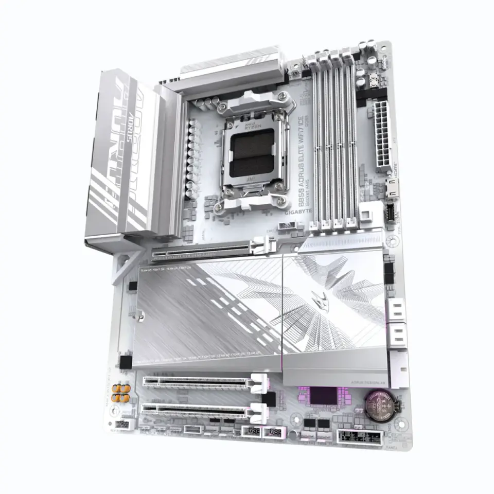 Placa Madre AORUS B850 ELITE WIFI7 ICE AM5 DDR5 M.2 ATX  4