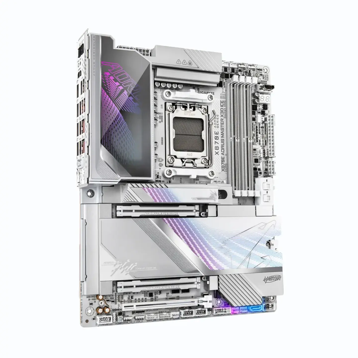 Placa Madre AORUS X870E MASTER X3D ICE AMD AM5 DDR5 M.2 ATX 3