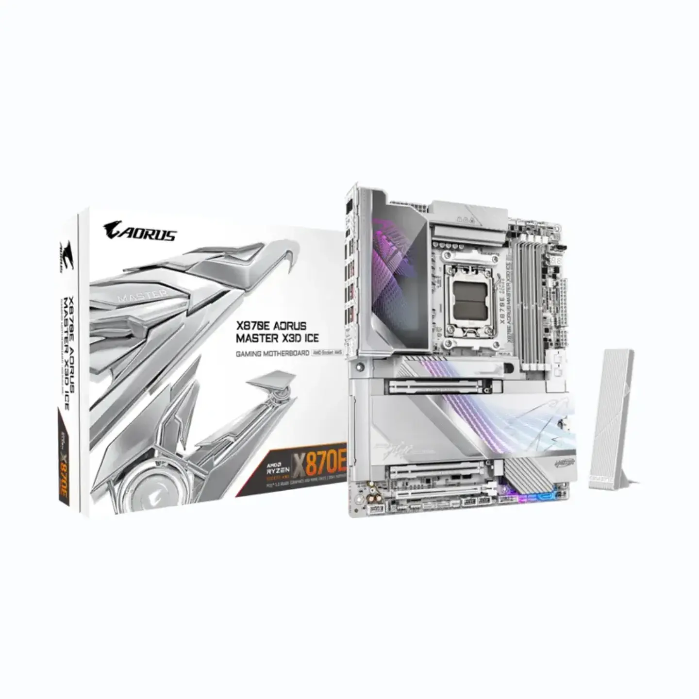 Placa Madre AORUS X870E MASTER X3D ICE AMD AM5 DDR5 M.2 ATX 1