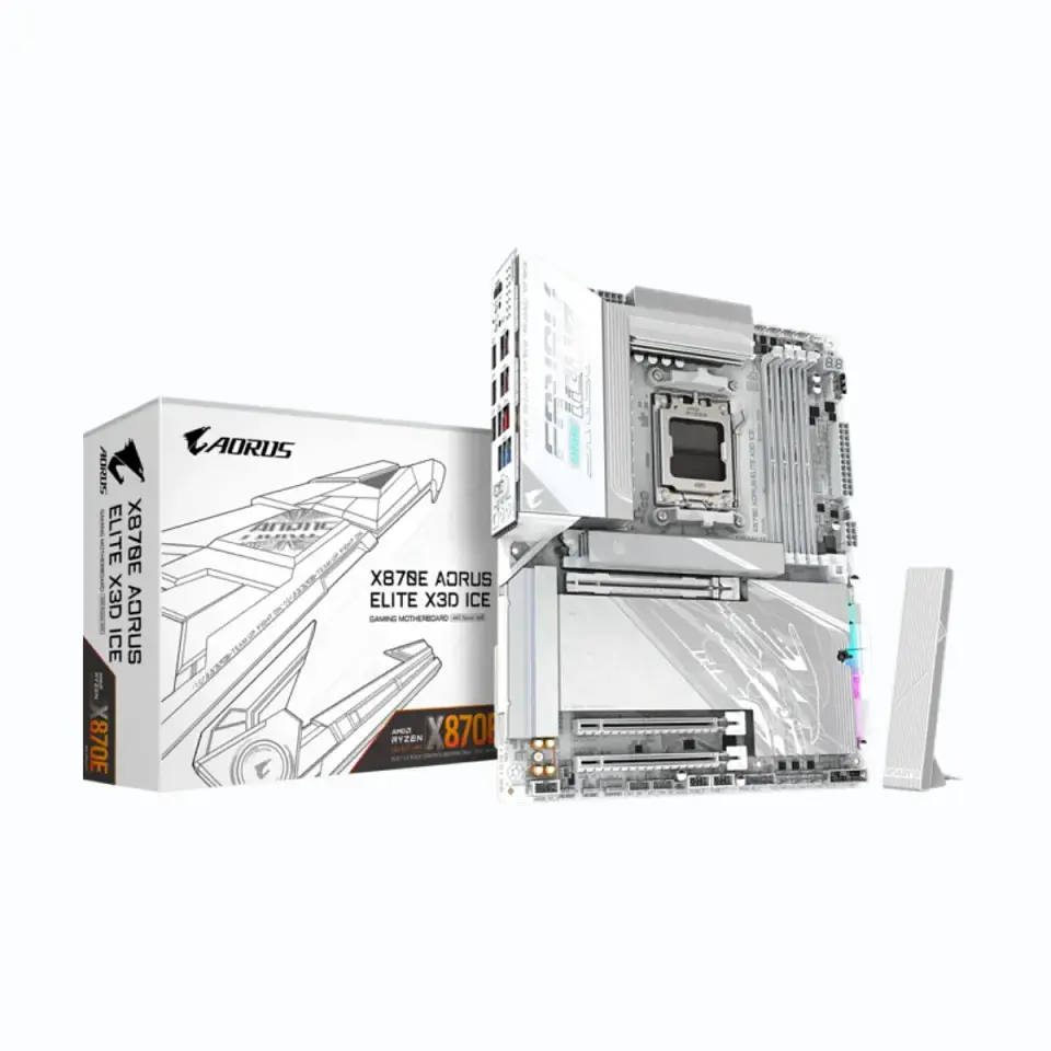Placa Madre AORUS X870E ELITE X3D ICE AMD AM5 DDR5 M.2 ATX 1