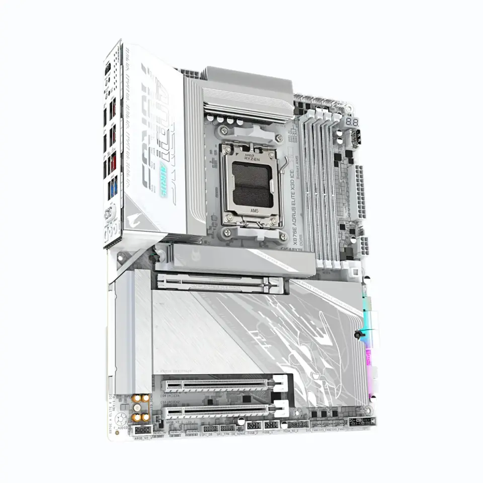 Placa Madre AORUS X870E ELITE X3D ICE AMD AM5 DDR5 M.2 ATX 3