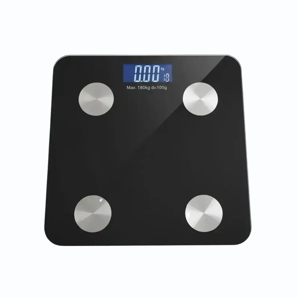 Balanza Pesa Digital Baño Bluetooth Vidrio Templado hasta 180kg Negra 5