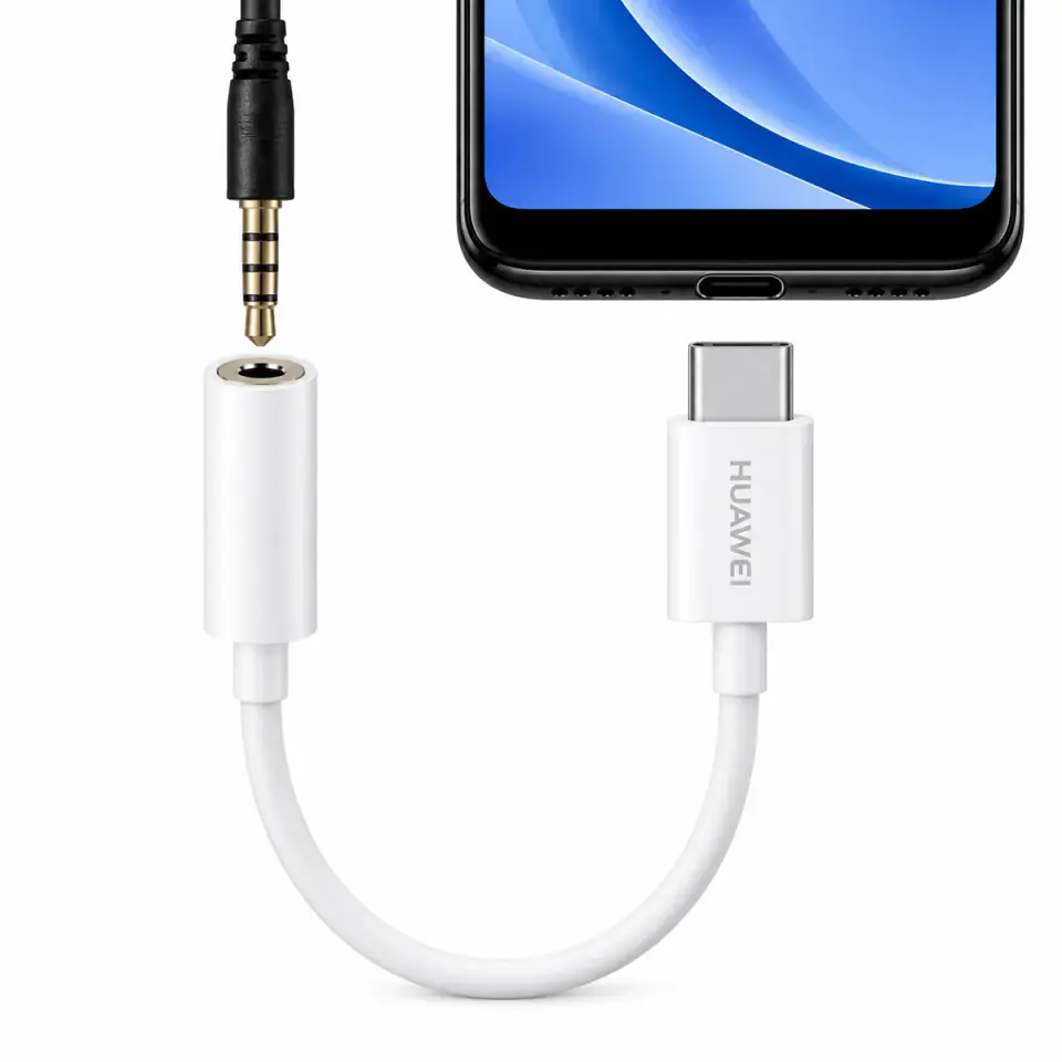 Cable Adaptador para Huawei USB-C a Jack 3.5mm Audífonos CM20 1