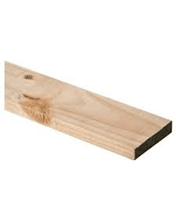 TAPA DE PINO DE 1X4 L: 3.20 METROS (CON TRATAMIENTO ANTIMANCHAS)