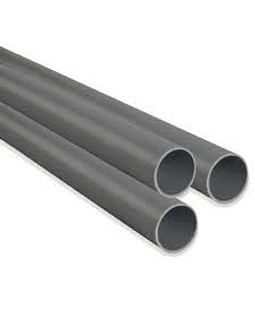 TUBO PVC 75 MM. SANITARIO GRIS 6 MT.