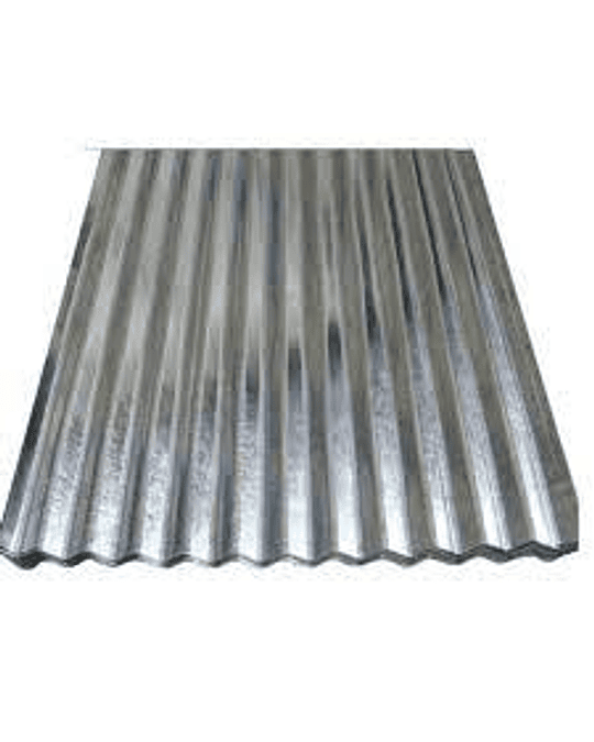 ZINC ACANALADO EN 2.5 MT. DE 0.851 X 0.035 MT.