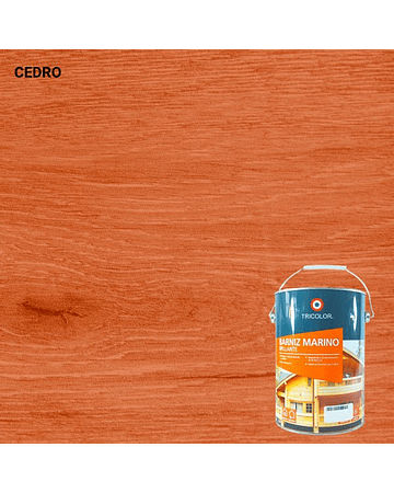 BARNIZ MARINO BRILLANTE TRICOLOR CEDRO 1 GALON