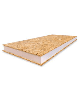 PANEL SIP DE 157.2 MM. APA (1.22X2.44 MT.) OSB 11.1 MM PARA MADERA DE 2X5"