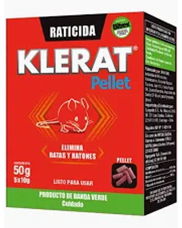 RATICIDA KLERAT PELLET 50 GR.