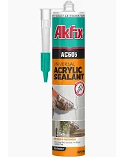SILICONA (sellador) ACRILICO PINTABLE BLANCO AKFIX