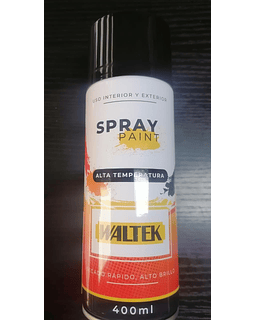 PINTURA SPRAY ALTA TEMPERATURA COLOR NEGRO 400 ML